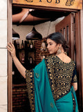 satin silk sarees online, satin saree with designer blouse